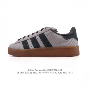 Adidas阿迪达斯.三叶草Campus 00S 翻毛皮面包鞋复古休闲板鞋。千禧回潮！Adidas Campus 00S 经典再现！面包化的Campus鞋款在今