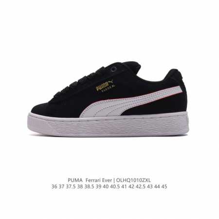 彪马 男女鞋 Puma Ferrari赛车鞋来袭，Puma X Ferrari 联名时尚复古运动板鞋。这双鞋专为赛车运动爱好者设计，富有赛车风格的同时，兼具潮酷 - 点击图像关闭