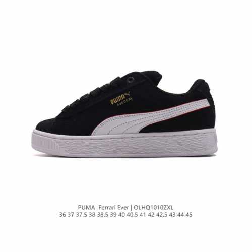 彪马 男女鞋 Puma Ferrari赛车鞋来袭，Puma X Ferrari 联名时尚复古运动板鞋。这双鞋专为赛车运动爱好者设计，富有赛车风格的同时，兼具潮酷