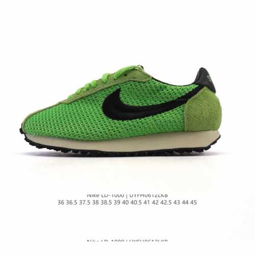 Stussy X Nike联手推出Ld- 0 运动鞋时尚跑步鞋，给夏日带来一抹清爽。Stussy 与 Nike 两大品牌携手，于 年盛夏之际，重磅推出1977年