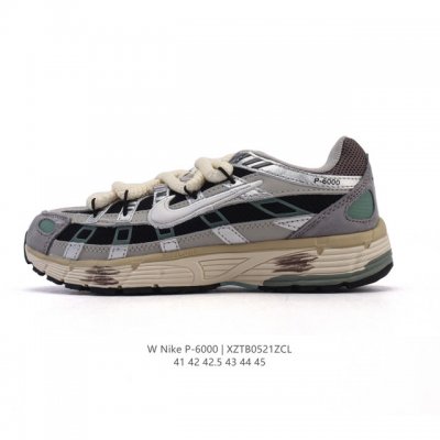 公司级 耐克 Nike 男子休闲运动鞋解构绑带 双鞋带 p-6000premium 轻便舒适透气防滑缓震耐磨跑步鞋 p-6000 是一款植根于 2000 年代风