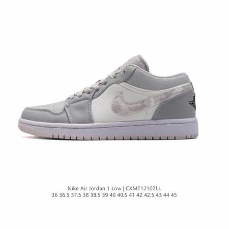 耐克 乔丹air Jordan 1 Low Aj1 乔1 乔丹1代aj1 低帮复古文化休闲运动篮球鞋。该鞋款从 1985 年元年款汲取设计灵感，焕新演绎简约经典 - 点击图像关闭