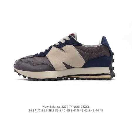 真标 Nb 新百伦 New Balance 327系列复古休闲运动慢跑鞋时尚男女运动鞋 以更纯粹的复古风格设计打造的全新造型 侧身还以解构设计，将 N 字标志以 - 点击图像关闭