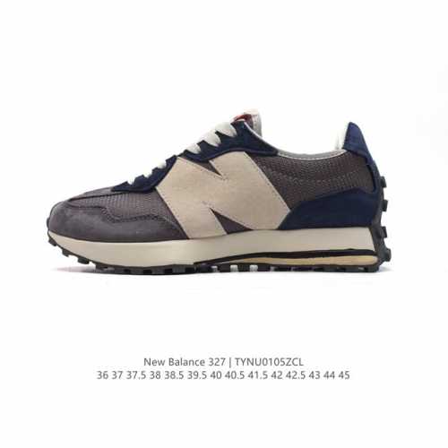 真标 Nb 新百伦 New Balance 327系列复古休闲运动慢跑鞋时尚男女运动鞋 以更纯粹的复古风格设计打造的全新造型 侧身还以解构设计，将 N 字标志以