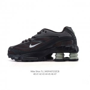 耐克 Nike Shox Tl 男子运动鞋厚底增高老爹鞋，令机械力学缓震性能跃升新层次。采用透气网眼鞋面和全掌型 Nike Shox 技术，革新演绎经典 200