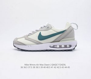 耐克 Nike Air Max Dawn 黎明系列 低帮气垫百搭休闲运动慢跑鞋 从配色上彰显出浓厚的复古气质 最大的亮点当属鞋型设计上加入结构元素 汲取1984