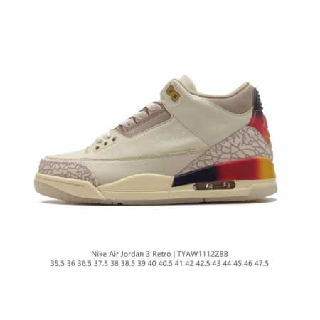 头层皮 耐克 乔丹 Aj3 耐克 Nike Air Jordan 3 Retro Se 乔3 复刻篮球鞋 乔丹3代 三代 男女子运动鞋，作为 Aj 系列中广受认 - 点击图像关闭