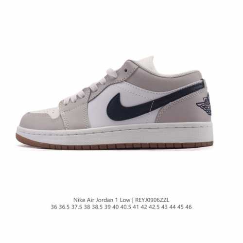 耐克 乔丹Air Jordan 1 Low Aj1 乔1 乔丹1代Aj1 低帮复古文化休闲运动篮球鞋。该鞋款从 1985 年元年款汲取设计灵感，焕新演绎简约经典