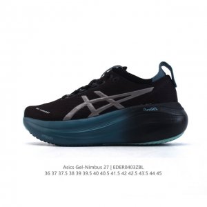 新品 Asics亚瑟士升级Gel-Nimbus 27男女款跑鞋透气缓震回弹跑鞋N27跑步鞋该鞋款专为提高跑者舒适度和运动表现而设计，搭载了新型鞋面材料和更强的缓