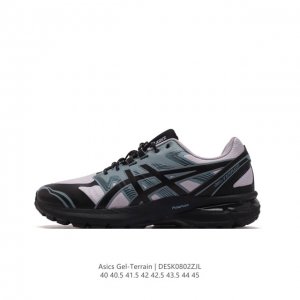 公司级asics Gel-Terrain 亚瑟士运动休闲透气专业跑鞋 男士老爹鞋，进口针织透气鞋面 轻量舒适透气材质，球鞋性质造型设计简约百搭，极具全方位的包裹
