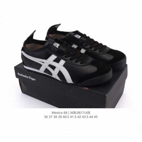 Asics 亚瑟士 女鞋真标半码制 配足弓鞋垫 日产经典老牌-鬼塚虎 Onitsuka Tiger Mexico 66经典墨西哥系列复古经典百搭板鞋休闲运动鞋慢