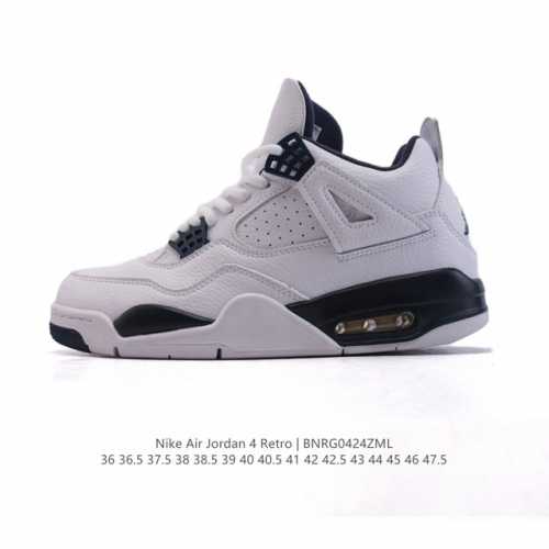 公司级 耐克 Nike Air Jordan 4 Retro Og迈克尔 乔丹Aj4代乔4 中帮复古休闲运动文化篮球鞋。秉承轻量化的速度型篮球鞋设计思想完成设计