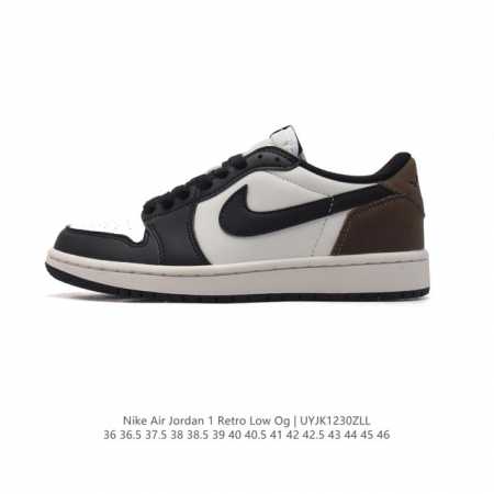 真标 耐克 乔丹air Jordan 1 Low Aj1 乔1 乔丹1代aj1 低帮复古文化休闲运动篮球鞋。该鞋款从 1985 年元年款汲取设计灵感，焕新演绎简 - 点击图像关闭
