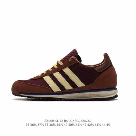 阿迪达斯adidas Sl 72 Shoes 经典复古薄底运动鞋 T头鞋 三叶草复古休闲跑步鞋休闲运动鞋 这款经典运动鞋携复古型格，来访你的活力日常 采用舒爽帆 - 点击图像关闭