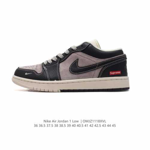公司级 耐克 乔丹air Jordan 1 Low Aj1 乔1 乔丹1代aj1 低帮复古文化休闲运动篮球鞋。该鞋款从 1985 年元年款汲取设计灵感，焕新演绎
