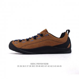 美国人气户外品牌-科恩Keen Jasper Rocks Sp贾斯珀都市系列复古低帮系带户外风露营徒步登山运动训练鞋 原楦型开发纸版，采用固色翻毛皮鞋面材质，内