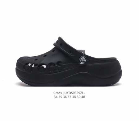 Crocs 沙滩洞洞鞋 女休闲厚底增高凉拖鞋 卡骆驰杨幂同款 厚底增高凸显大长腿沙滩鞋 选择尺码时 建议选大一码 脚感更舒适 这款没有鞋盒 类型 女鞋 尺码 3 - 点击图像关闭