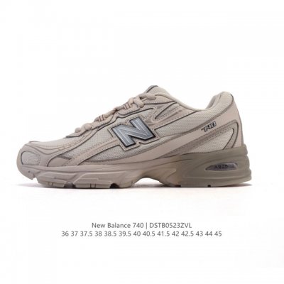 new Balance Mr740 Nb新百伦系列复古老爹风休闲运动慢跑鞋 采用轻质牛剖革拼接透气网眼衬垫织物鞋面材质 T-Beam大底提供足步弓支撑 保持步态