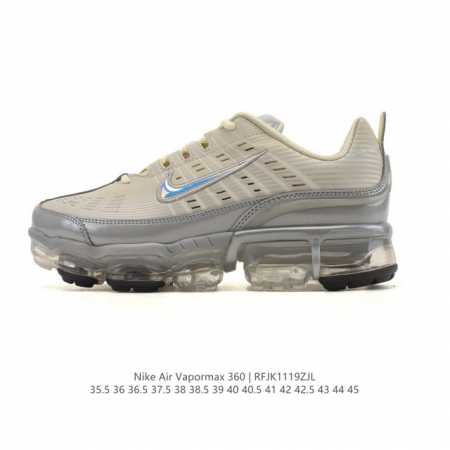 公司级 Nike耐克Airvapormax360休闲复古全掌气垫缓震运动慢跑鞋。Nike Air Vapormax 360 男女子运动鞋的设计灵感源自 Air - 点击图像关闭