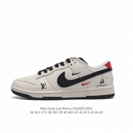 真标 耐克 Nike Dunk Low Retro 运动鞋复古滑板鞋 男女鞋。作为 80 年代经典篮球鞋款，起初专为硬木球场打造，后来成为席卷街头的时尚标杆，现 - 点击图像关闭