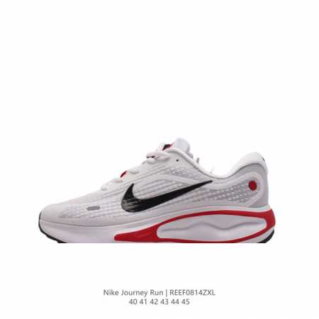 耐克 Nike Journey Run 男子透气公路跑步鞋 搭载柔软厚实的 Comfiride 泡绵缓震配置，助你征服充满挑战的路面，大步流星，微笑前行。该鞋款 - 点击图像关闭