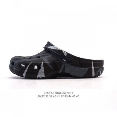 Crocs 沙滩洞洞鞋 男女士休闲厚底增高凉拖鞋 卡骆驰明星同款 厚底增高沙滩鞋 选择尺码时 建议选大一码 脚感更舒适 家居休闲一式两用拖鞋 白敬亭同款，坡跟设
