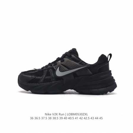 Nike 耐克 V2K Run 减震防滑 复古低帮跑步鞋 超火复古跑鞋，采用太空革组合呼吸网眼布鞋面材质，搭载正确4层组合底模，嵌入tpu加固稳定模块,双层md - 点击图像关闭