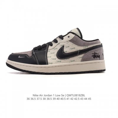 耐克 乔丹Air Jordan 1 Low Aj1 乔1 乔丹1代Aj1 低帮复古文化休闲运动篮球鞋。从1985 年面世的元年款汲取设计灵感，采用简洁大方的经典