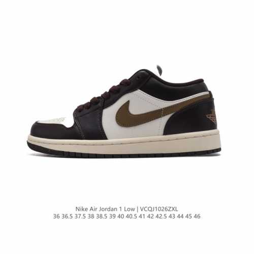 耐克 乔丹Air Jordan 1 Low AJ1 乔1 乔丹1代aj1 低帮复古文化休闲运动篮球鞋。从1985 年面世的元年款汲取设计灵感，采用简洁大方的经典