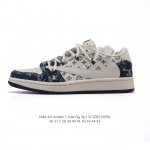 公司级 真标耐克 Nike Air Jordan 1 Low Og Sp Military Blue Aj1乔1倒勾 路易威登联名 解构绑带 双鞋带 2025年