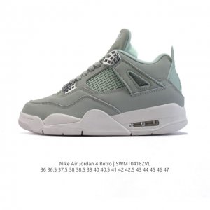 真标 耐克 Nike Air Jordan 4 Retro Og迈克尔 乔丹Aj4代乔4 中帮复古休闲运动文化篮球鞋。秉承轻量化的速度型篮球鞋设计思想完成设计，