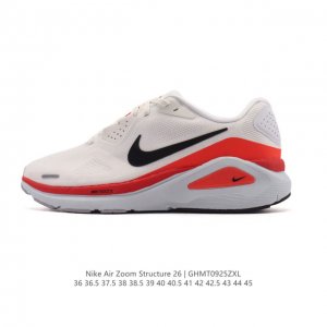 公司级 耐克 Nike Zoomstructure 26运动舒适减震防滑耐磨低帮碳板训练跑步鞋男女款厚底增高老爹运动鞋，这款跑鞋专为热爱跑步、追求稳定与缓震效果
