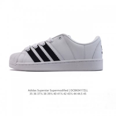 阿迪达斯Adidas 中性 Originals Superstar Supermodified Shoes 经典贝壳头运动鞋板鞋小白鞋。这款经典运动鞋，以Adi