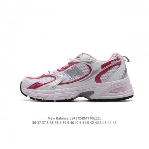 真标 新百伦 NB530 New Balance 530 复跑古鞋 厚底增高老爹鞋 缓震运动慢跑鞋。NB530这鞋双确实是NB家经复典古款式之一，以全科新技诠释