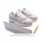 公司级 耐克 Nike Air Max 1 Prm 男女子气垫缓震慢跑鞋 复古厚底增高运动鞋。从法国建筑中汲取设计灵感，兼具运动风范和时尚格调，是此系列起初搭载