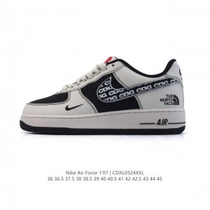 290 公司级 Af1耐克 Nike Air Force 1 ‘07 Low 空军一号 小白鞋 厚底增高百搭运动板鞋 北面北脸联名 原楦头原纸板 打造纯正空军版