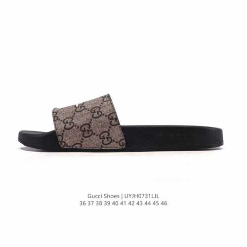 公司级 Gucci 古奇 官网主推款休闲运动拖鞋 沙滩鞋 家居鞋 3D印花字一拖鞋 历年经爆典款 一脚蹬凉拖鞋。正品原版开模 高端复刻 Gucci 24Ss 夏