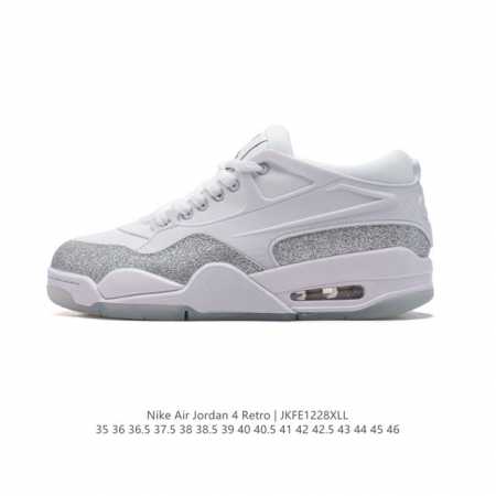公司级 耐克 新款 Nike Air Jordan 4 Retro Og 低帮 迈克尔 乔丹aj4代乔4 复古休闲运动文化篮球鞋。秉承轻量化的速度型篮球鞋设计思 - 点击图像关闭