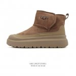 公司级 Ugg雪地靴 中帮筒靴 时尚舒适男鞋厚底增高长筒靴 俏皮可爱的百变造型， 美国轻奢品牌Ugg 平底系列冬季 雪地休闲保暖毛毛雪地靴。官方同步包装 检验标