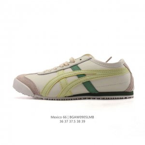真标 Asics 亚瑟士 女鞋 配足弓鞋垫 日产经典老牌-鬼塚虎 Onitsuka Tiger Mexico 66经典墨西哥系列复古经典百搭板鞋休闲运动鞋慢跑鞋