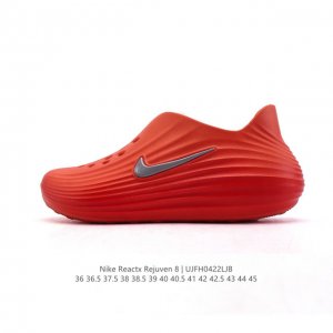 新品 耐克 Nike Reactx Rejuven8 沙滩鞋 柔软回弹耐磨透气凉拖鞋 包头凉鞋25夏季新款轻便透气洞洞鞋外穿休闲鞋 Hv5060-002 采用质