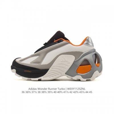 新品 阿迪达斯新款 Adidas Fos系列Wonder Runner Turbo厚底运动鞋阿迪达斯轻运动鞋舒适防滑耐磨 低帮缓震跑步鞋 厚底增高男女款老爹鞋，