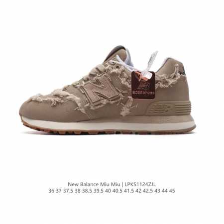 公司级 广东原产制#全套配件防尘袋及说明书#采用固色反绒帆布鞋面材质#内搭配软质猪皮内里#外置防滑耐磨橡胶大底美拉德配色打造全新跨界合作，意大利奢侈品牌 缪缪m - 点击图像关闭