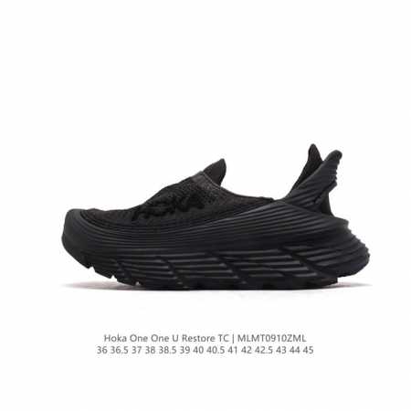 公司级 Hoka One One Restore 弹性舒适减震防滑 低帮 涉溪鞋 休闲跑步鞋 男女同款 一脚蹬 沙滩凉拖鞋。简评一下：1.做工：很细致，没发现溢 - 点击图像关闭