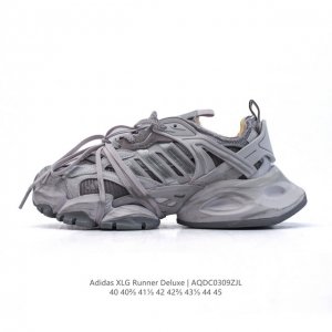 230 【公司级】阿迪达斯Adidas Xlg Runner Deluxe 跑步者豪华版系列低帮厚底增高老爹风复古缓震休闲运动慢跑鞋 解构绑带。男鞋#原楦原纸版