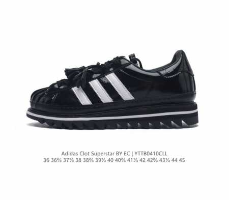 Clot X Adidas Originals Superstar 陈冠希全新设计 公司级版本 鞋身整体以adidas经典的 Superstar 为蓝本设计 将 - 点击图像关闭