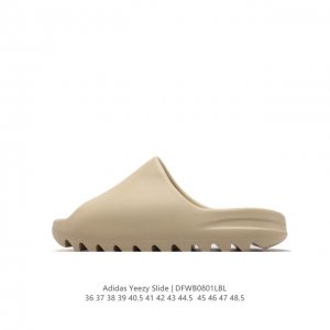 阿迪达斯 Adidas Yeezy Slide 经典运动拖鞋时尚厚底增高男女一字拖鞋。Yeezy Slide椰子拖鞋的外观十分吸引人，融合了舒适与时尚的元素，延
