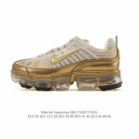 公司级 Nike耐克Airvapormax360休闲复古全掌气垫缓震运动慢跑鞋。Nike Air Vapormax 360 男女子运动鞋的设计灵感源自 Air - 点击图像关闭