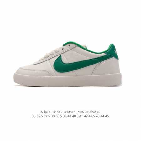 耐克板鞋 米白 复古板鞋J.Crew x Nike 联名 Killshot II Leather 男女休闲复古运动鞋。采用米白色皮革制作鞋身，大号Swoosh - 点击图像关闭