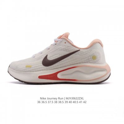 公司级 耐克 Nike Journey Run 女子透气公路运动跑步鞋 厚底增高老爹鞋 搭载柔软厚实的 Comfiride 泡绵缓震配置，助你征服充满挑战的路面